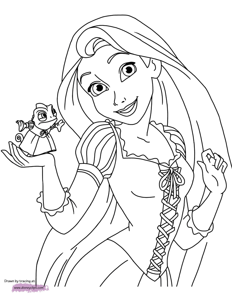 Tangled Coloring Pages | Disneyclips.com