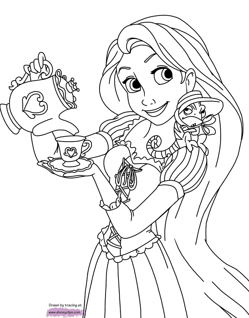 Tangled Coloring Pages 2   Disneyclips.com
