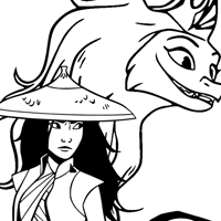 Raya and the Last Dragon coloring page