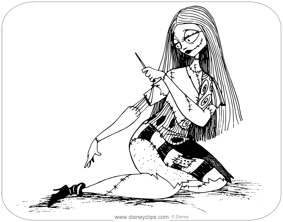The Nightmare Before Christmas Coloring Pages Disneyclips