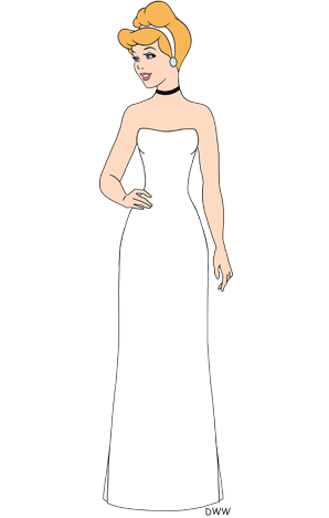 Cinderella in a sheath dress