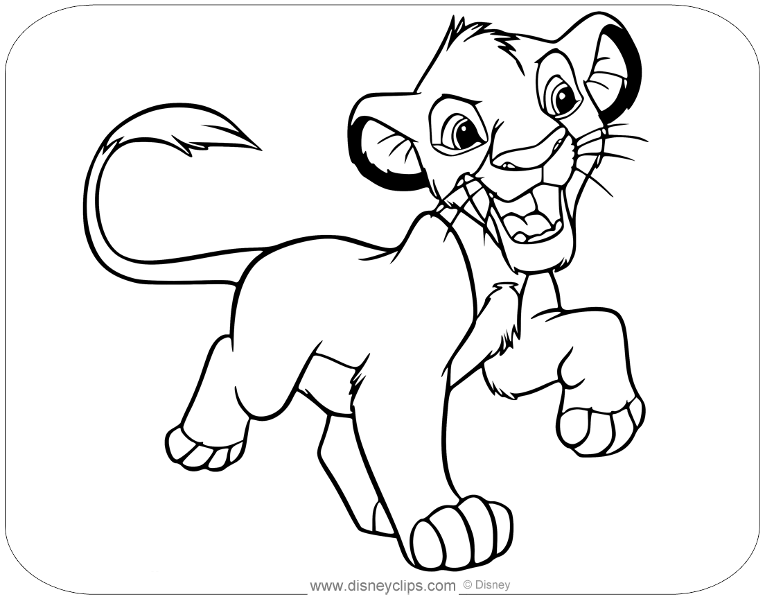 The Lion King Coloring Pages Disneyclipscom