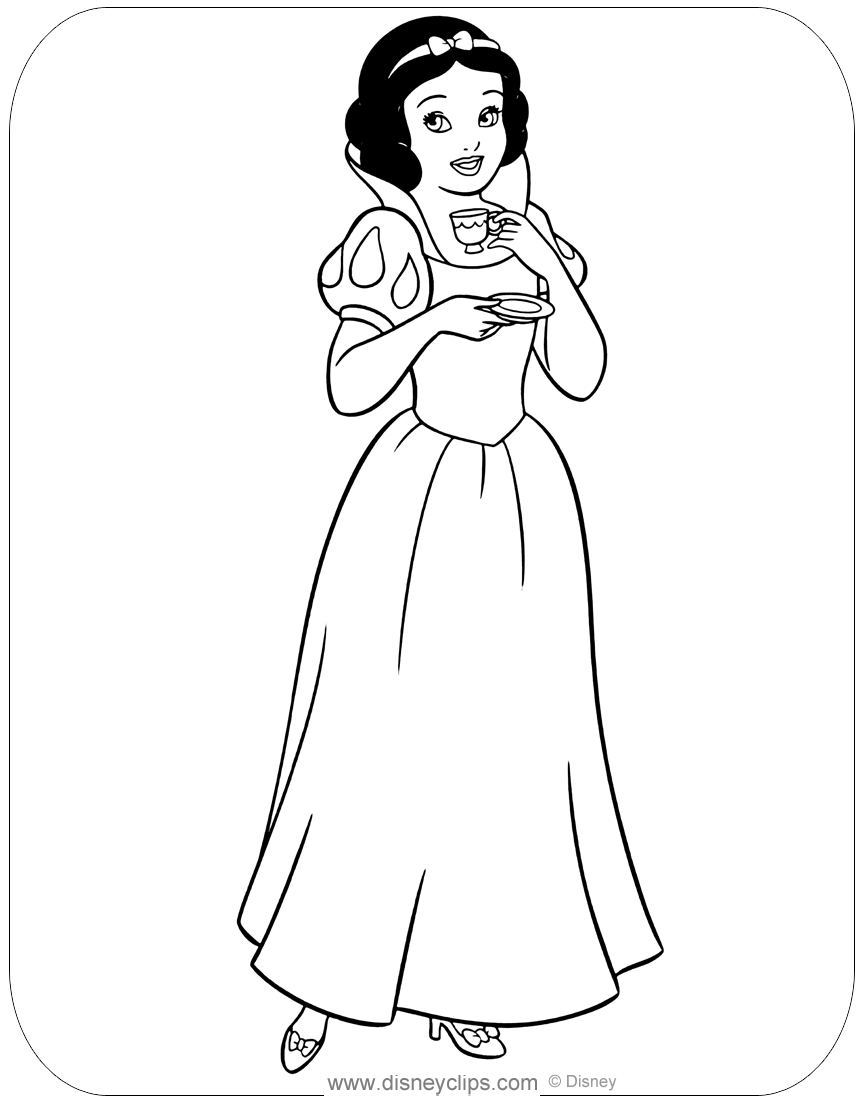 Snow White Coloring Pages   Disneyclips.com