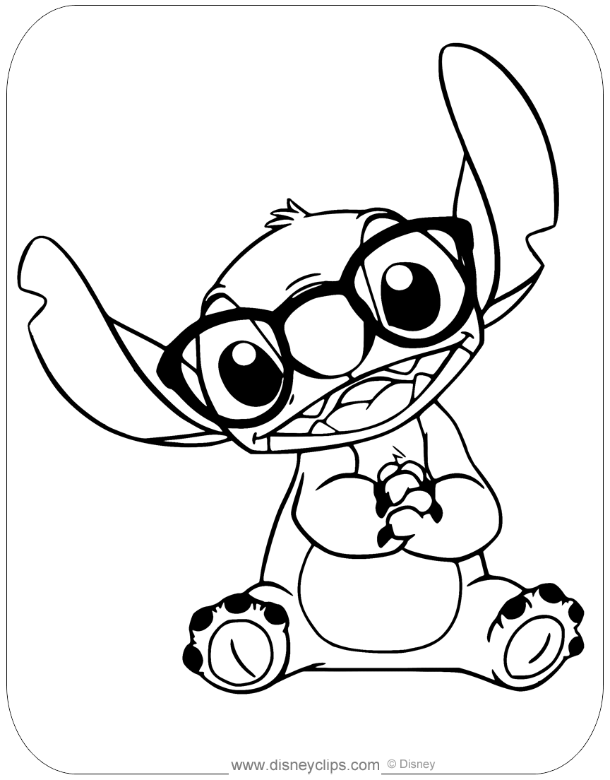 Baby Stitch Disney Pages Coloring Pages