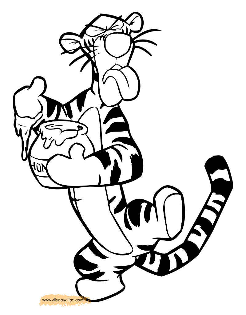 tigger coloring pages online - photo #3
