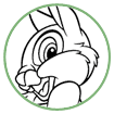 Thumper coloring page