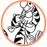 Tigger coloring page