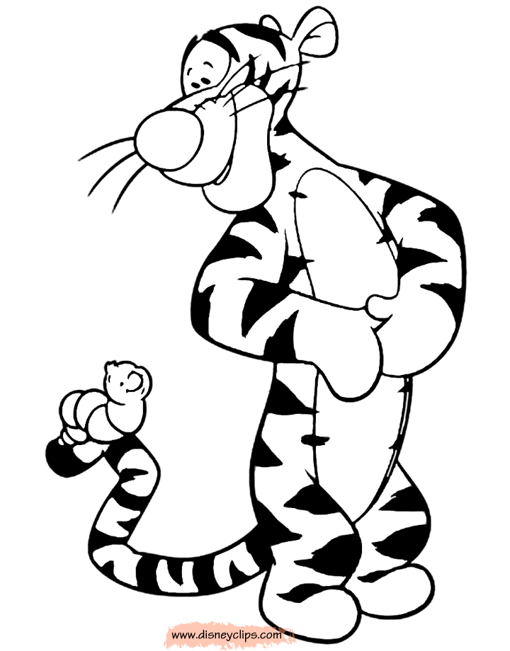tigger coloring pages online - photo #5