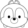 Chip Tsum Tsum coloring page
