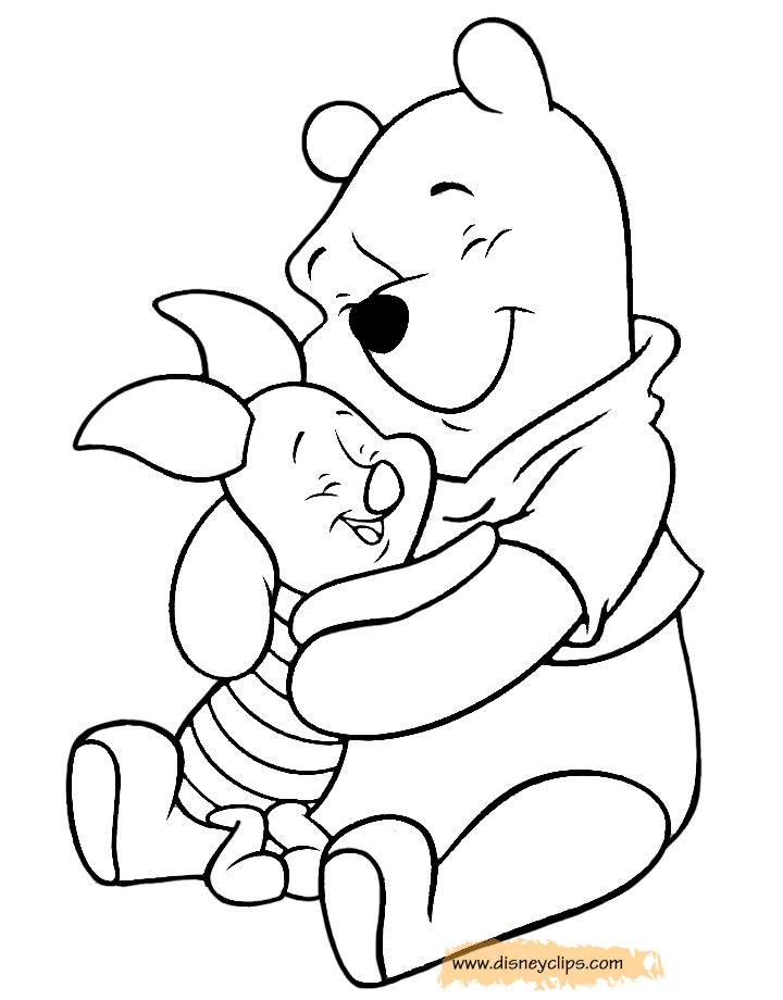 Pooh Friends Coloring Pages 28 Images Friendship Winnie 4 Disney