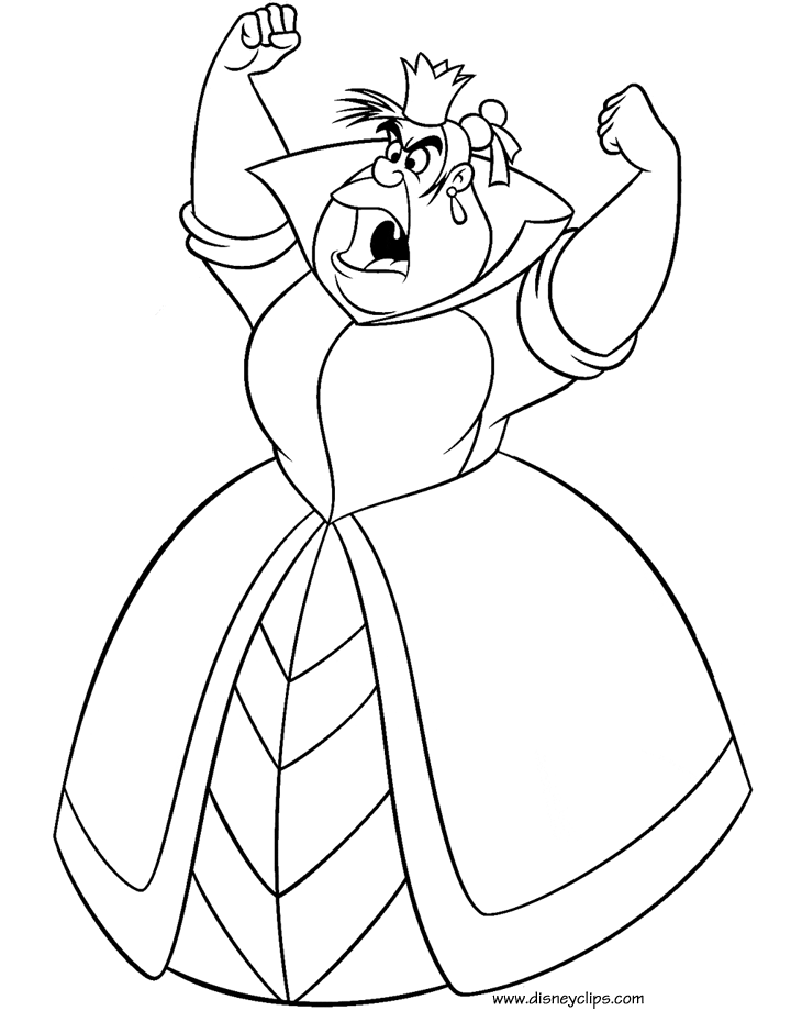 queen of hearts coloring pages - photo #3