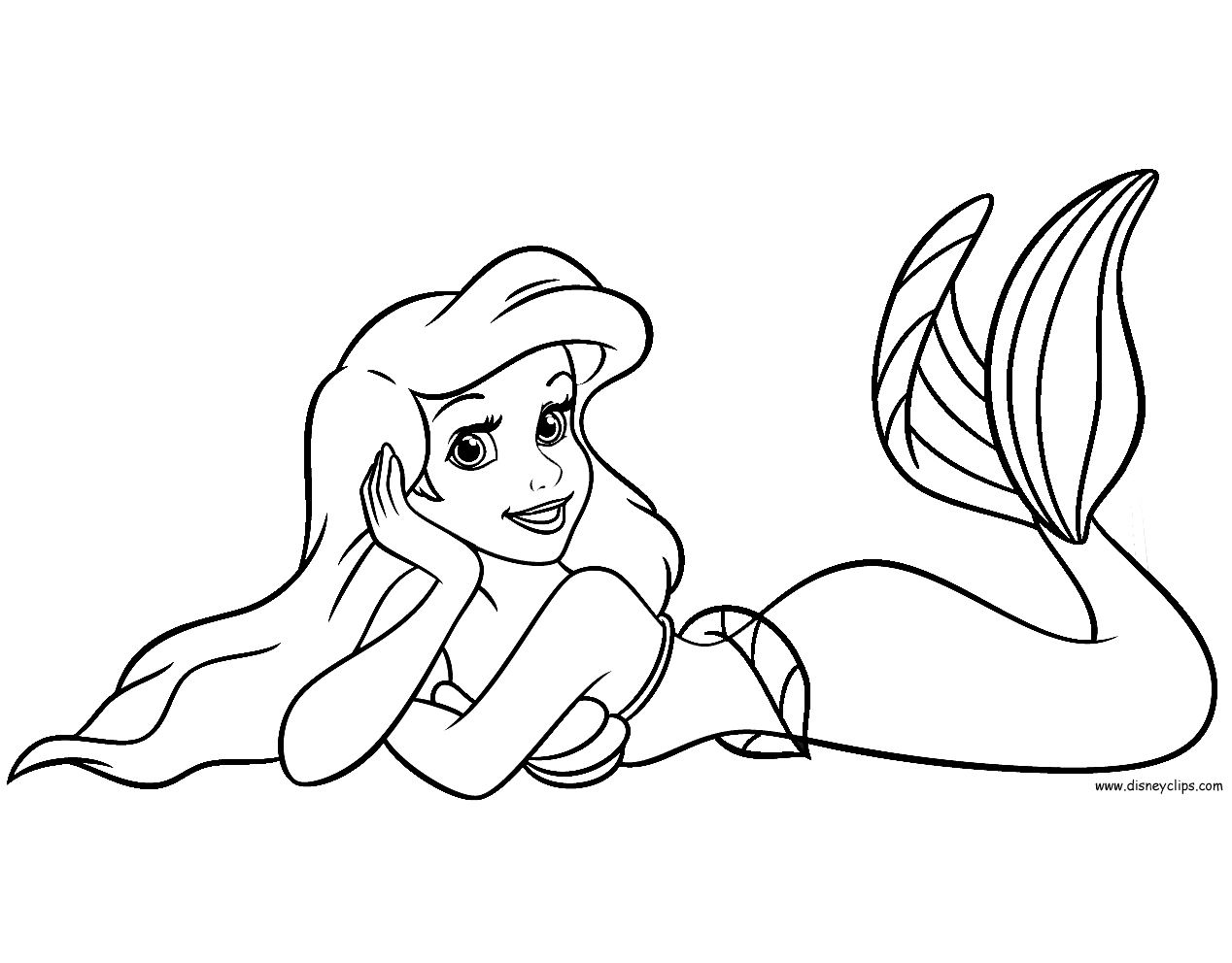 The Little Mermaid Printable Coloring Pages 3 Disney