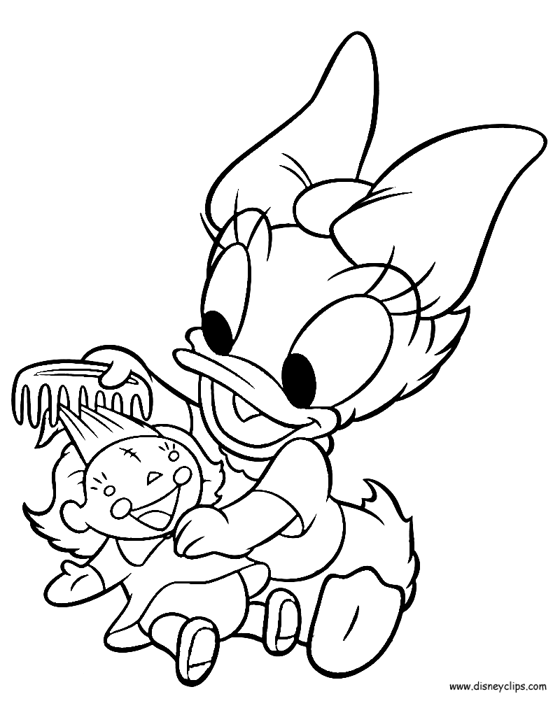 baby daisy duck coloring pages - photo #4
