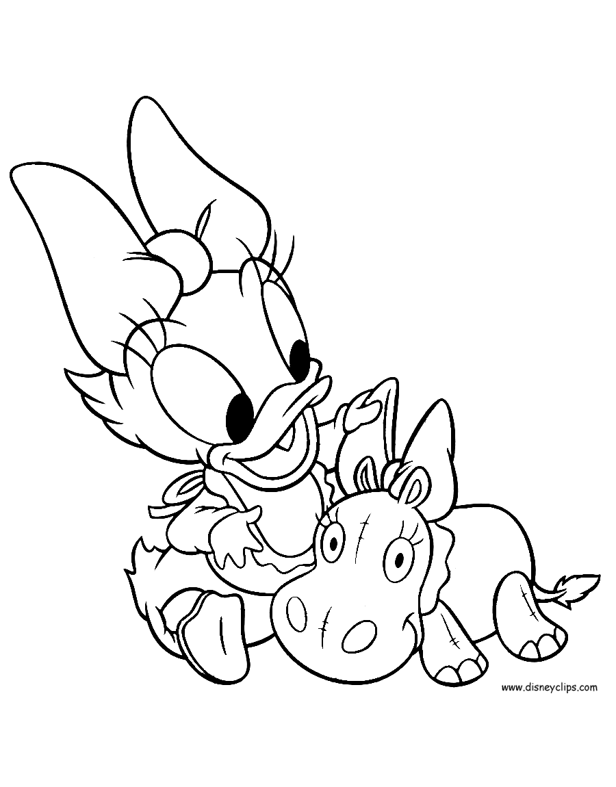 baby daisy duck coloring pages - photo #8
