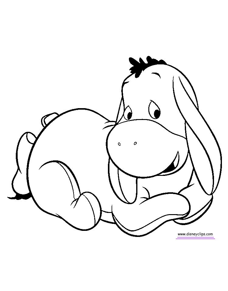 baby eeyore coloring pages - photo #3