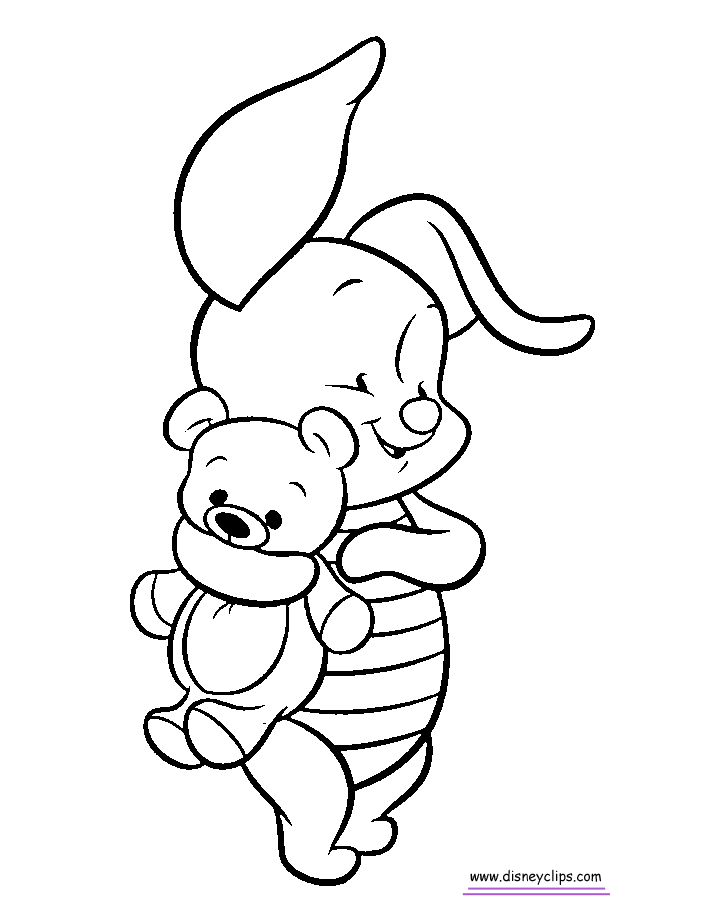 baby baby pooh coloring pages - photo #31