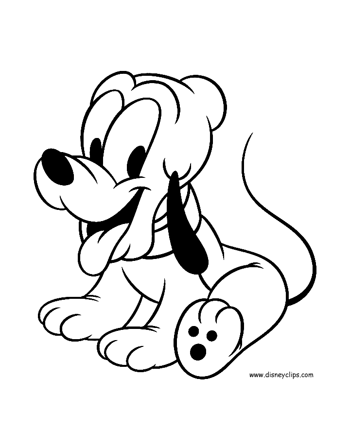 pluto christmas coloring pages - photo #28