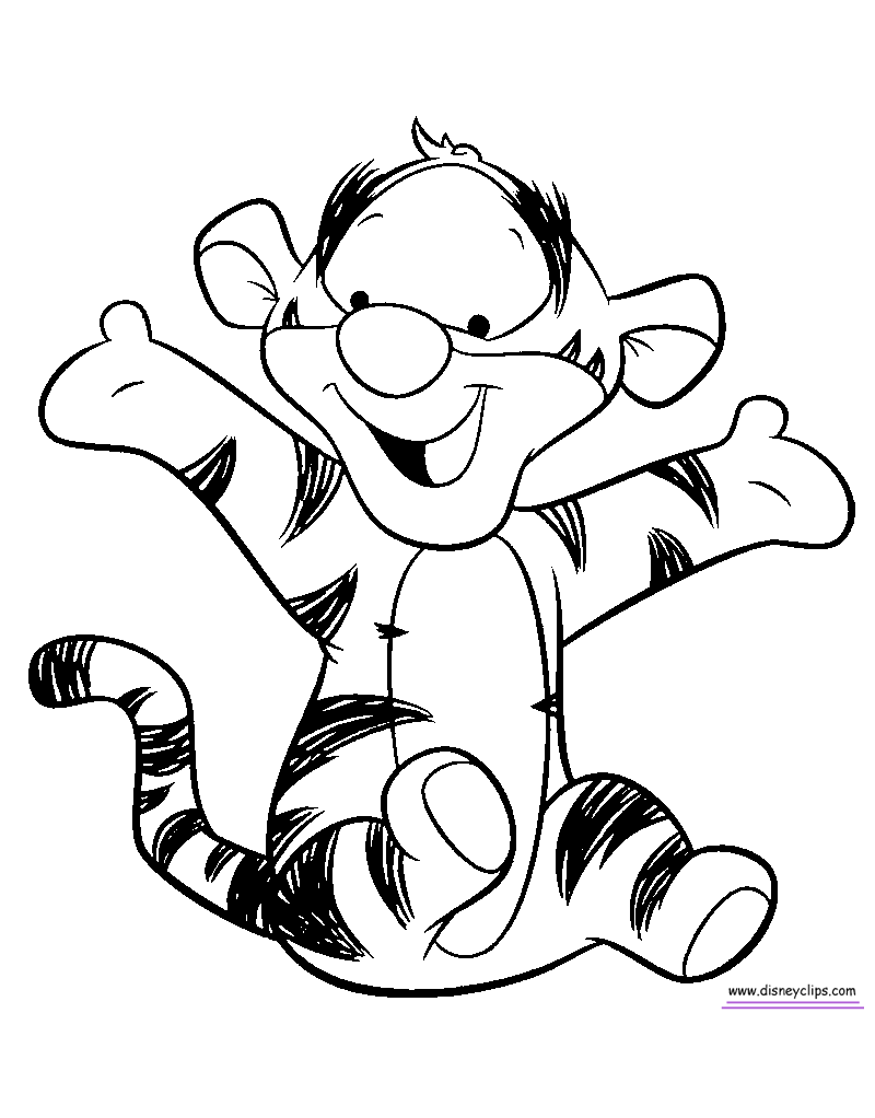 tigger coloring pages online - photo #33