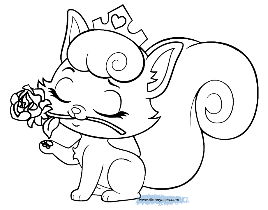 palace pets coloring pages muffin - photo #15