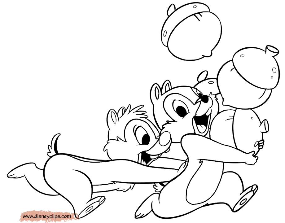 baby chip n dale coloring pages - photo #4