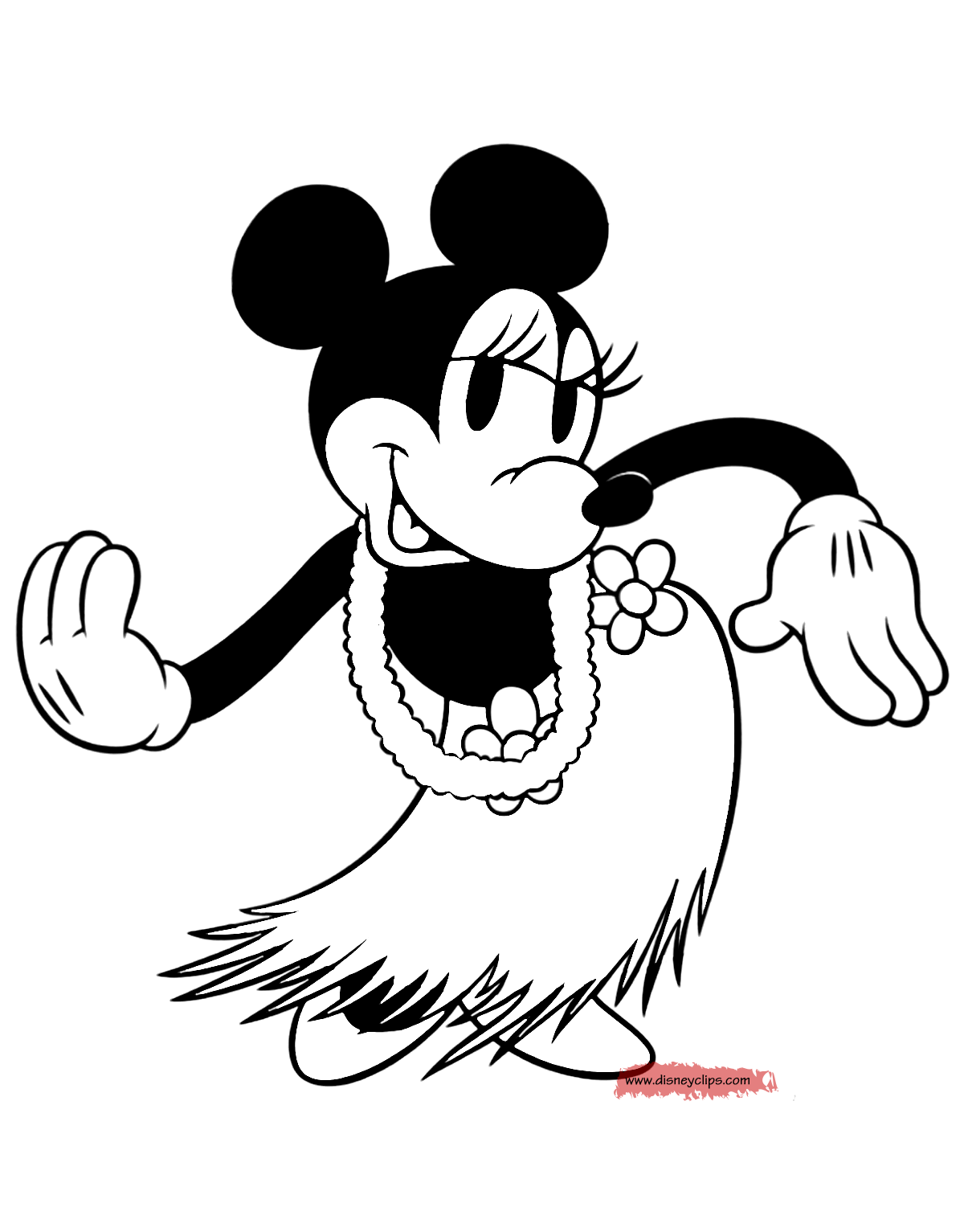 Classic Minnie Mouse Printable Coloring Pages | Disney Coloring Book