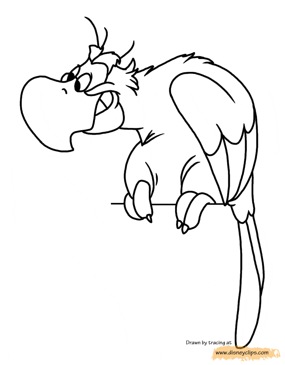 iago aladdin coloring pages - photo #23