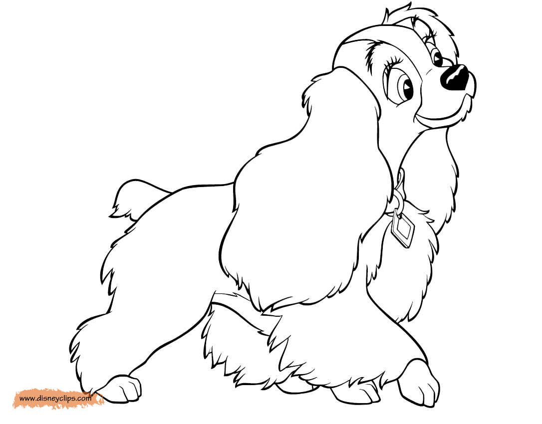 lady and the tramp christmas coloring pages - photo #18