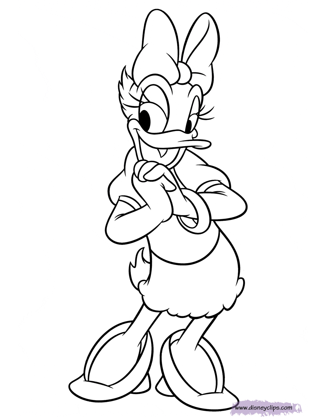 daisy duck and donald duck coloring pages - photo #32