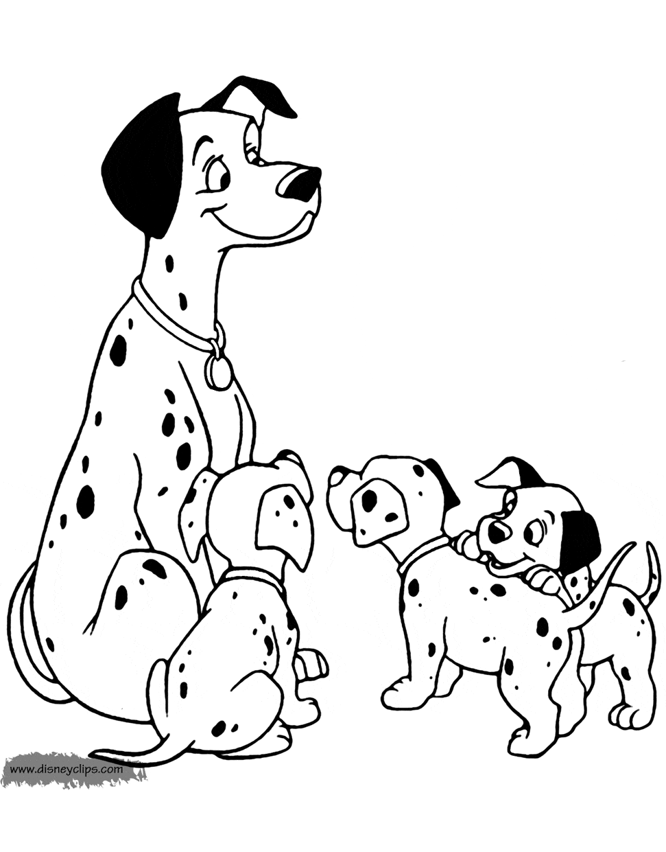 dalmatian coloring pages add the spots - photo #30