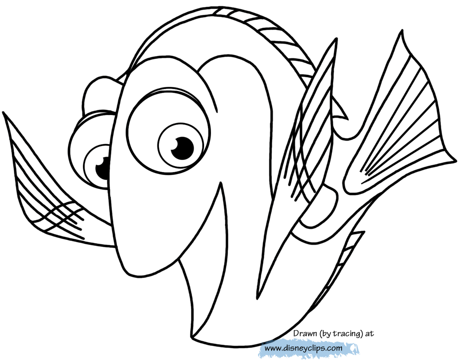 Finding Dory Printable Coloring Pages | Disney Coloring Book