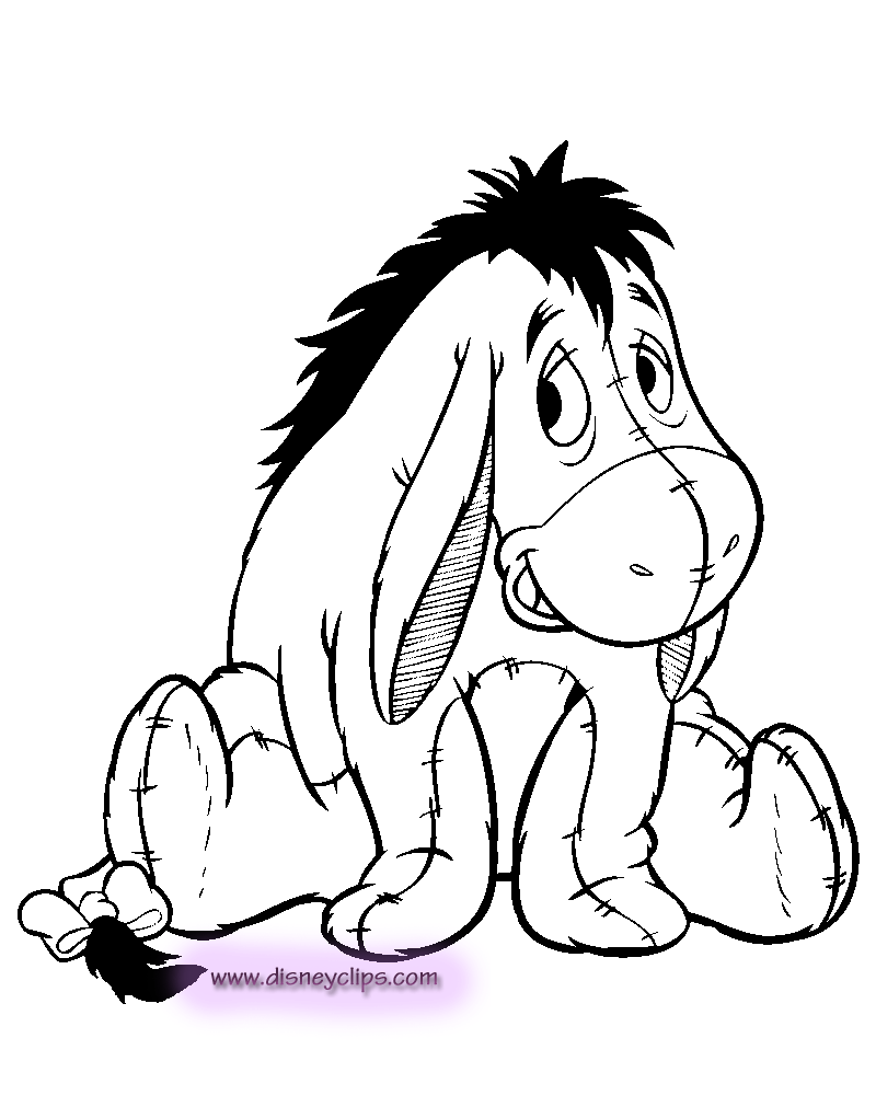 sad eeyore coloring pages - photo #48