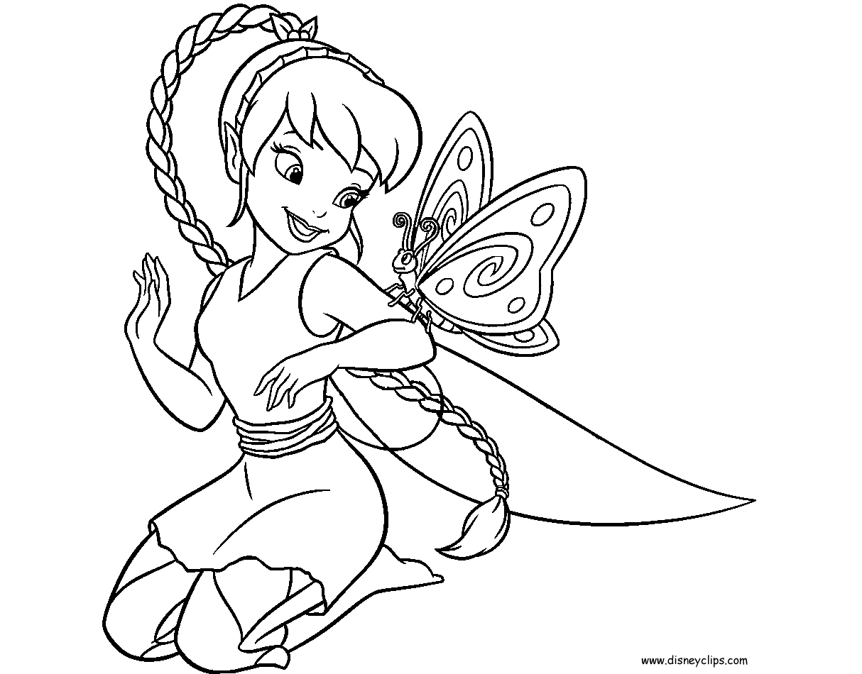 fairy coloring pages tinkerbell - photo #16