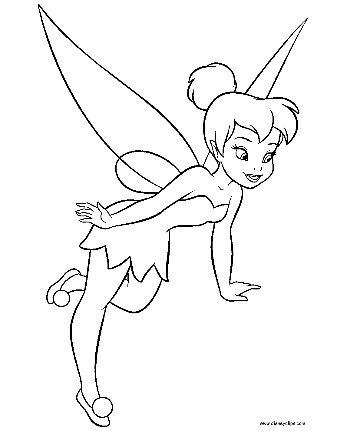 fairy coloring pages tinkerbell - photo #3