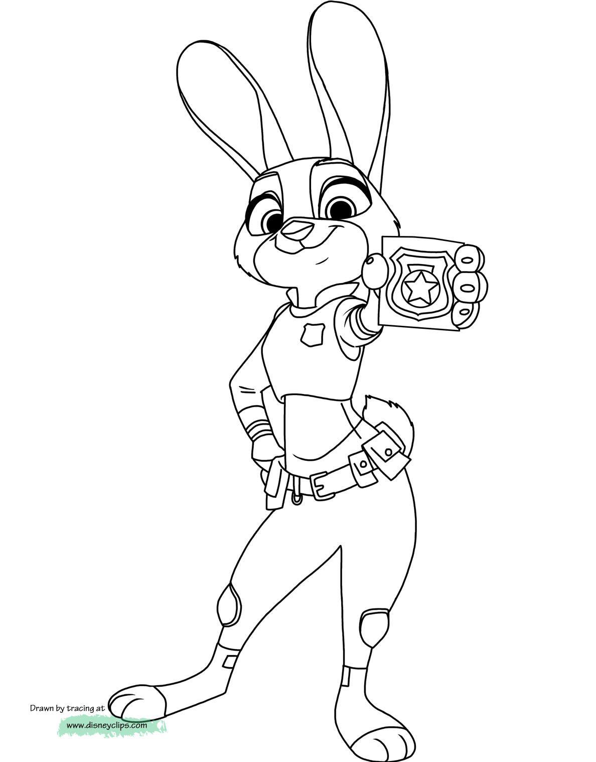 zootopia coloring pages - photo #16
