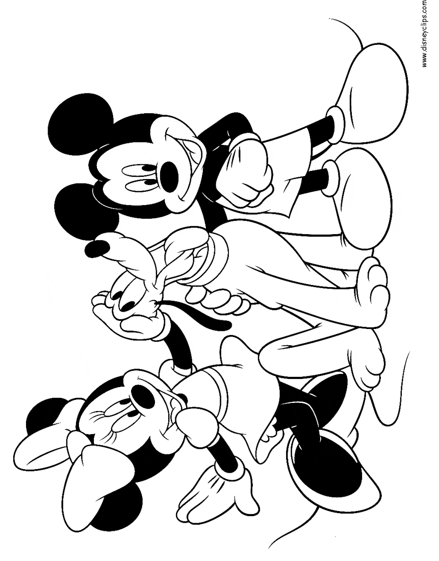 Mickey Mouse and Friends Printable Coloring Pages 5
