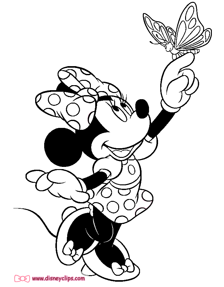 Minnie Mouse Printable Coloring Pages 3 | Disney Coloring Book