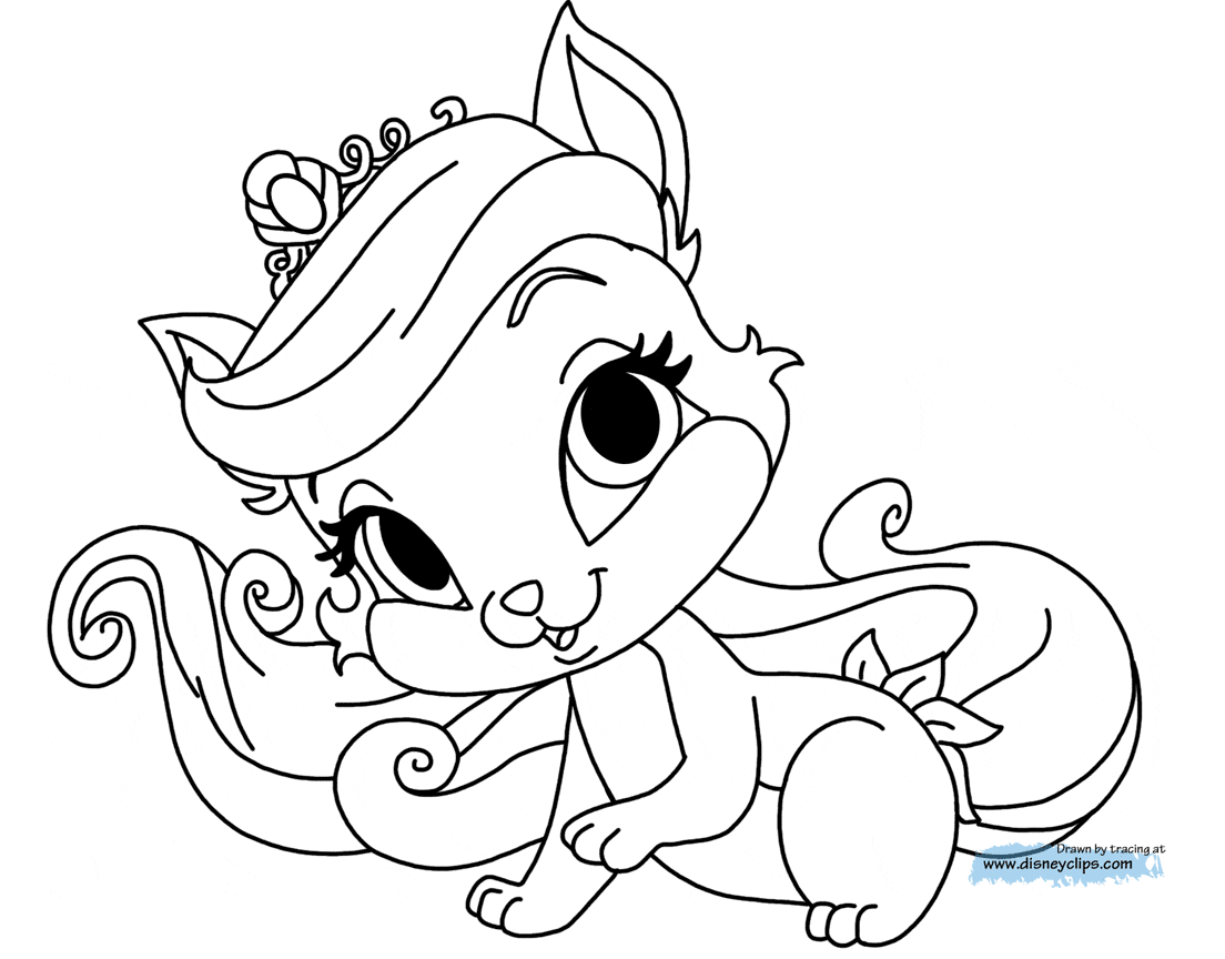 palace pets horses coloring pages - photo #24