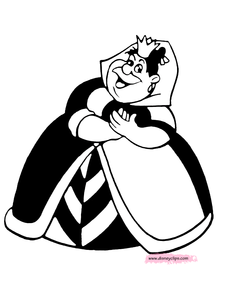 queen of hearts coloring pages - photo #33