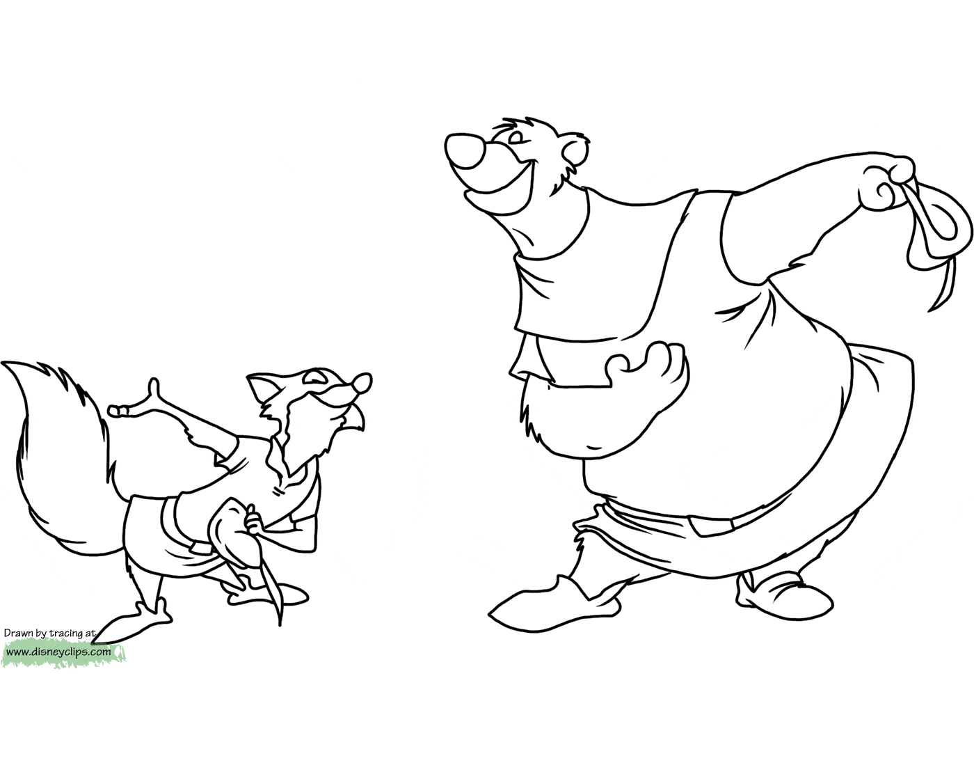 Disney Robin Hood Printable Coloring Pages 2 Disney