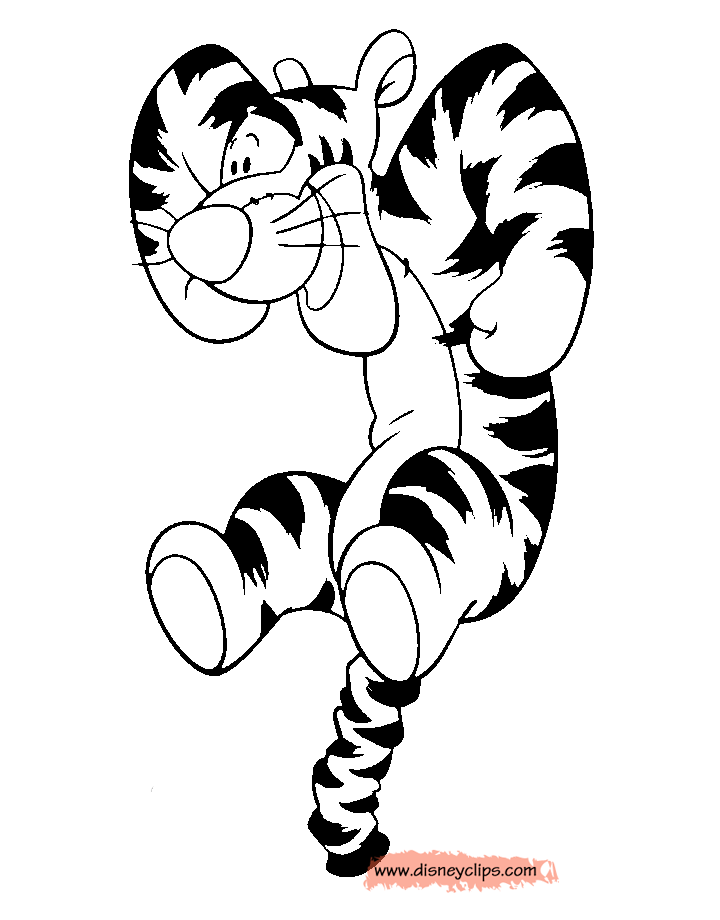 valentine tigger coloring pages - photo #36