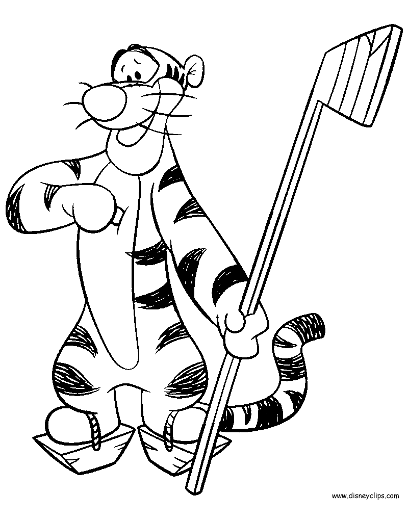 Disney Tigger Printable Coloring Pages 2 | Disney Coloring Book