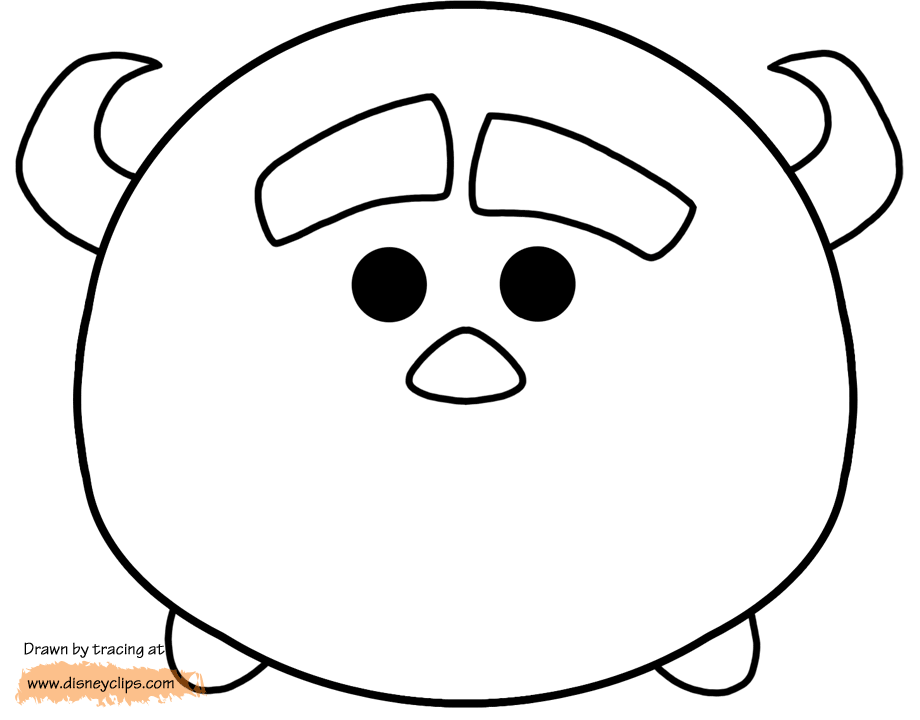 Free coloring pages of tsum tsum dumbo