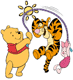 Pooh, Tigger, Piglet jumping rope
