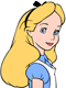 Alice's face