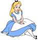Alice sitting