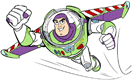 Buzz Lightyear flying