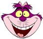 Cheshire Cat's silly face