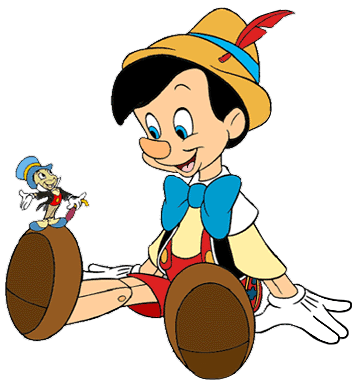 Pinocchio and Jiminy Cricket Clip Art | Disney Clip Art Galore
