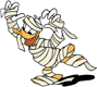 Donald Duck as a mummy