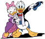Daisy, Donald all dressed up for a night on the town